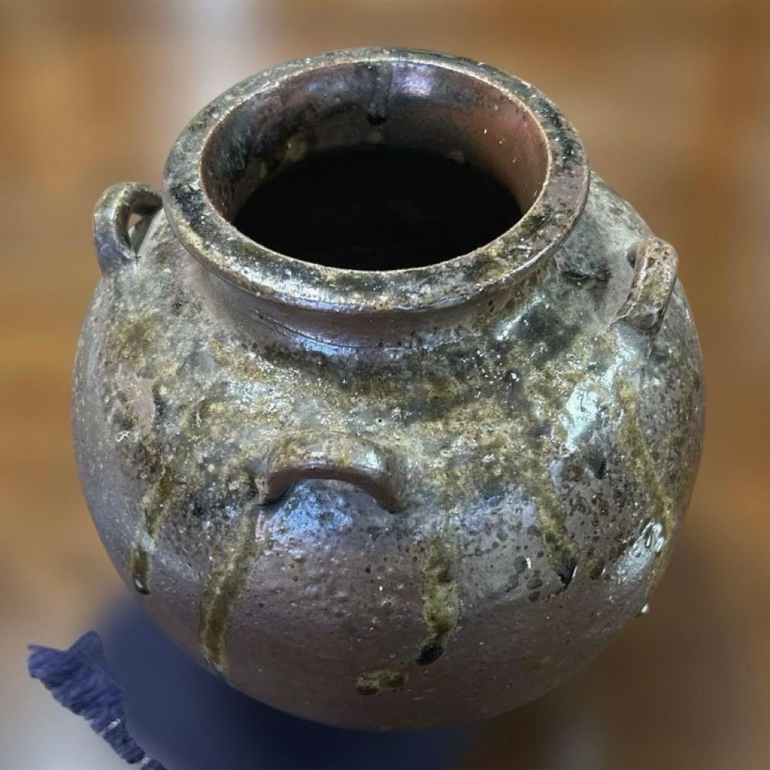 425【未使用美品】丹波立杭焼 花器 陶器 コレクション 伝統工芸 壺 甕