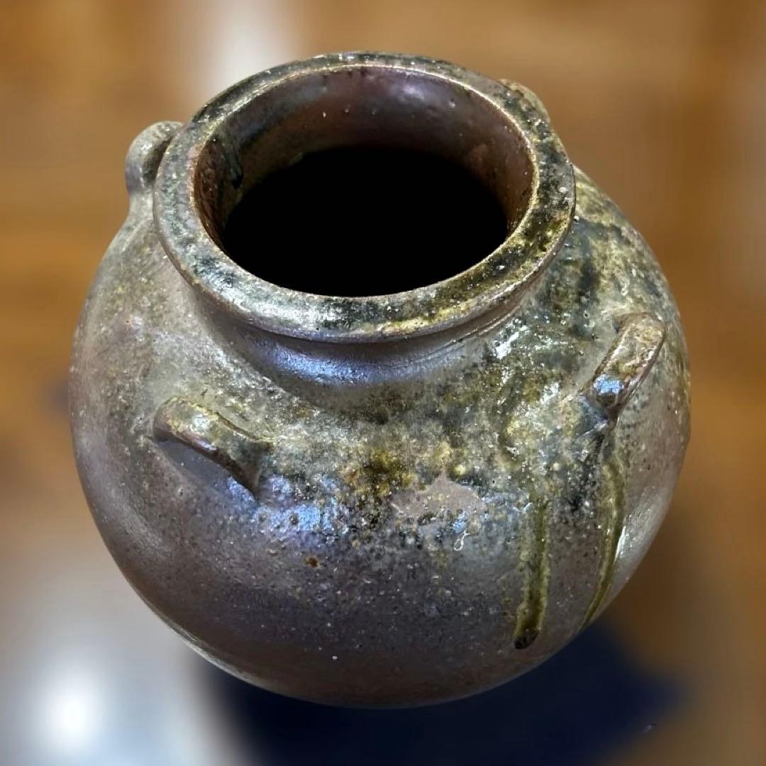 425【未使用美品】丹波立杭焼 花器 陶器 コレクション 伝統工芸 壺 甕