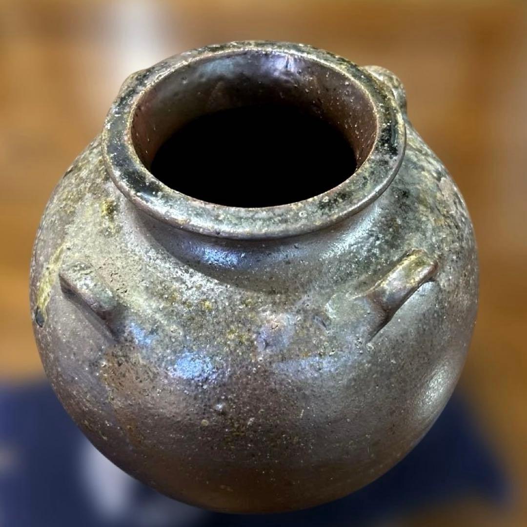 425【未使用美品】丹波立杭焼 花器 陶器 コレクション 伝統工芸 壺 甕