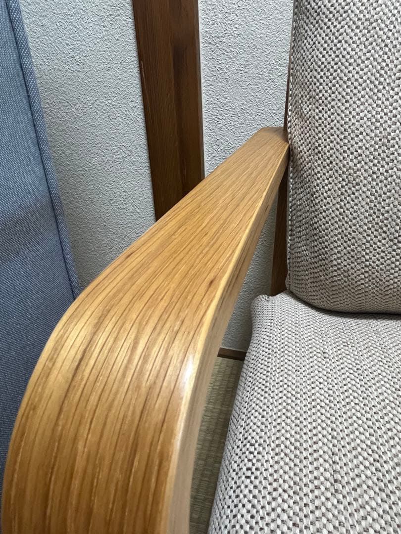 美品　無印良品　リビングでもダイニングでもつかえるソファチェア 3人掛けセット