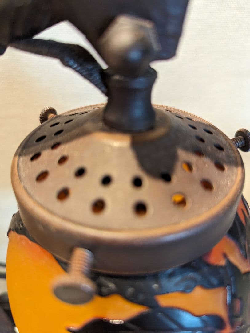 ガレ風 猫のランプ アンティーク照明 ★希少★早い物勝ち★