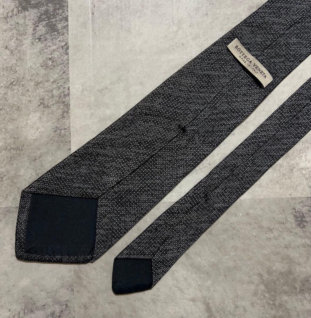 BOTTEGA VENETA ネクタイ ハイブランド ソリッド チャコールグレー