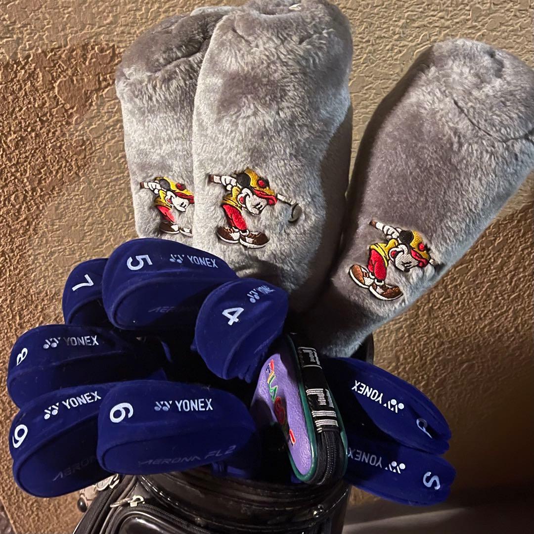 YONEX レディース ゴルフクラブセット(ミッキーのヘッドカバー他おまけ多数)