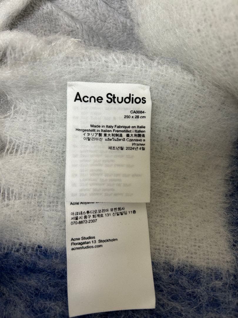 【極美品】Acne Studios モヘアチェックスカーフ