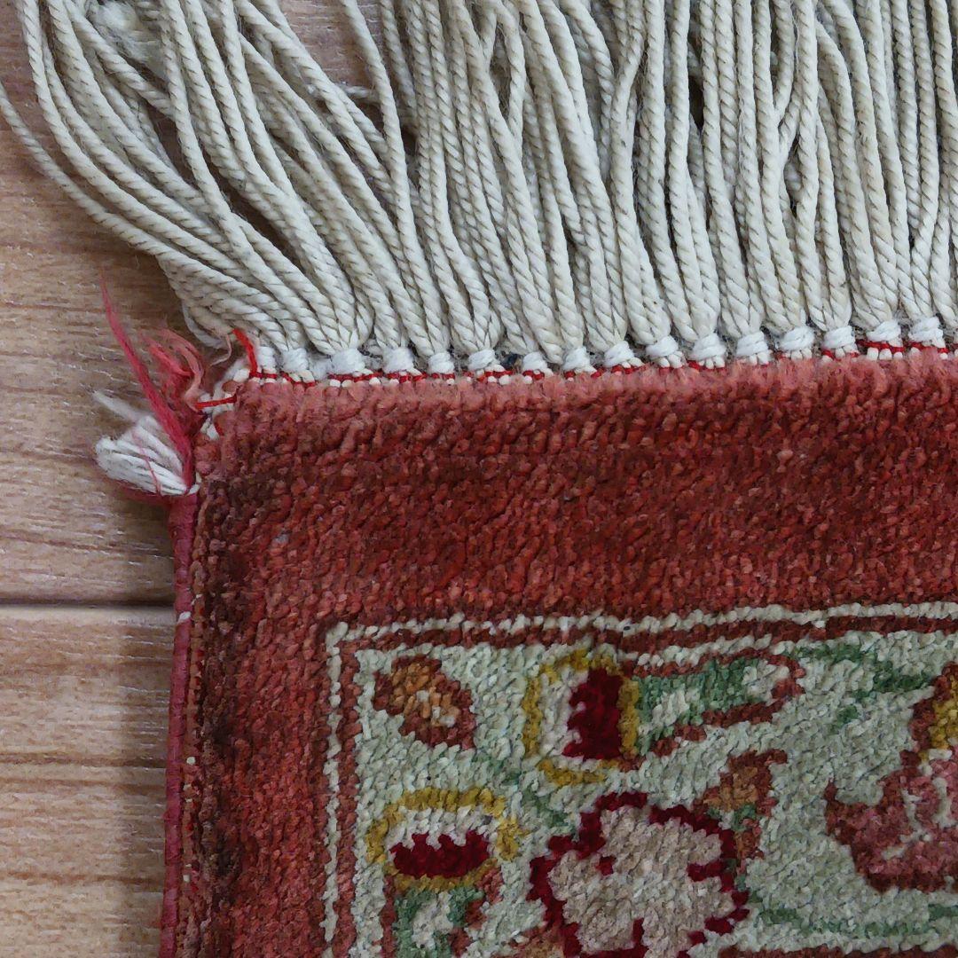 Y3295 高級ペルシャ絨毯 クム産 シルク100% 手織り110万ノット