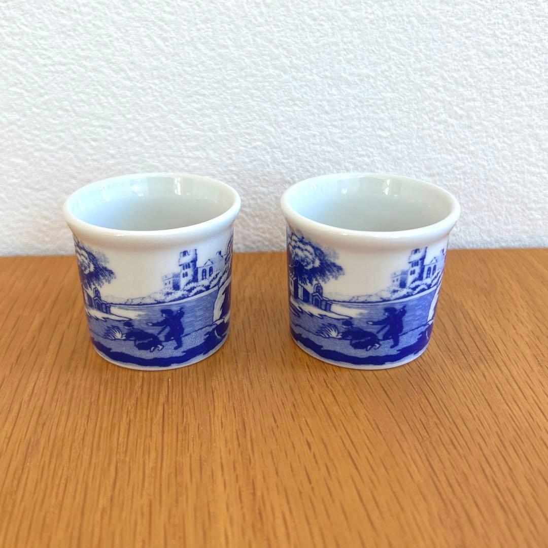 【美品】spode ブルーイタリアン　エッグカップ 6個セット