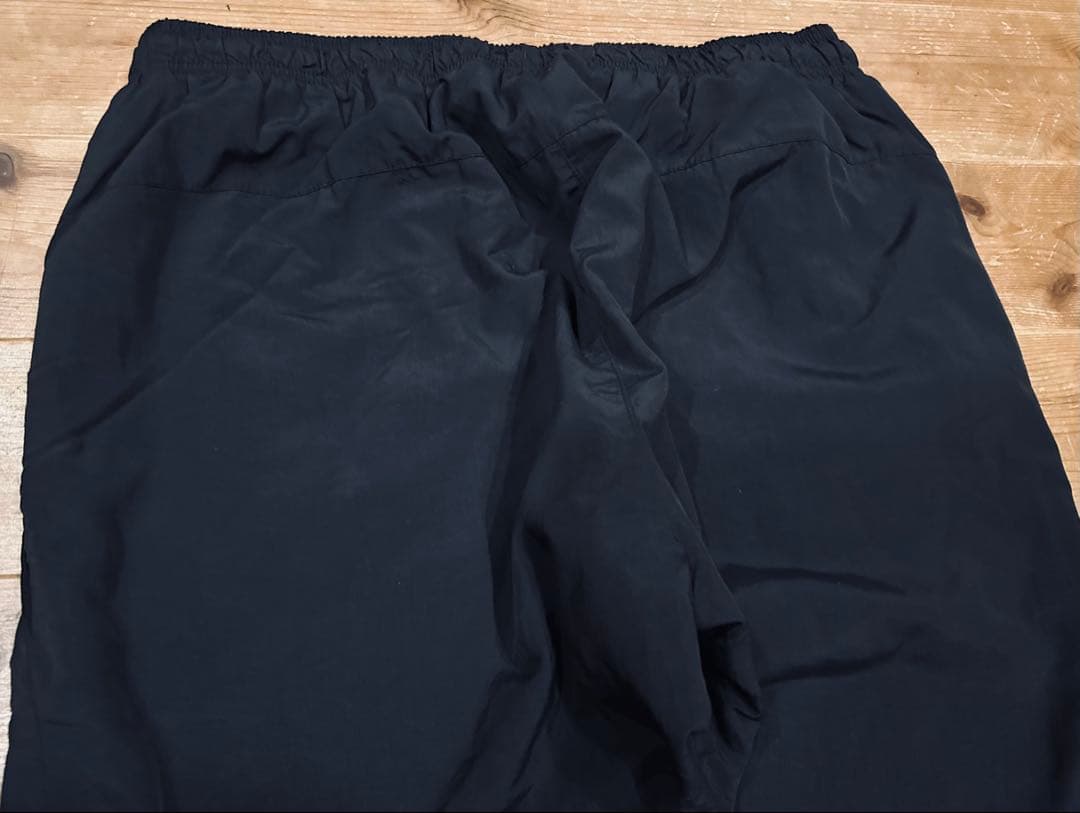 パンツ 古着 90s UMBRO アンブロ XL ナイロン 黒 フリース 美品