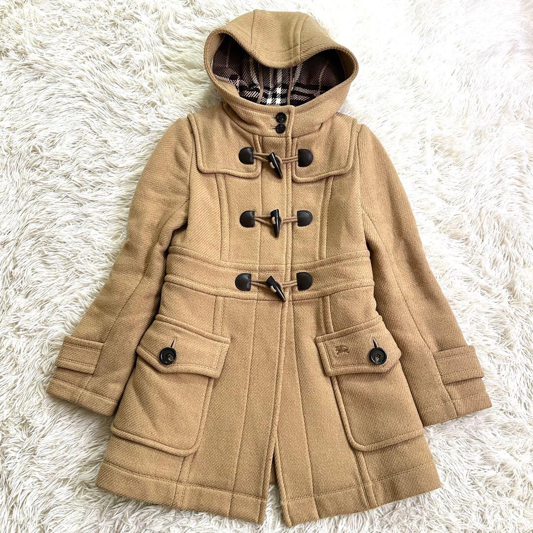 極美品✨バーバリーブルーレーベル ダッフルコート ヘリンボーン ノバチェック M