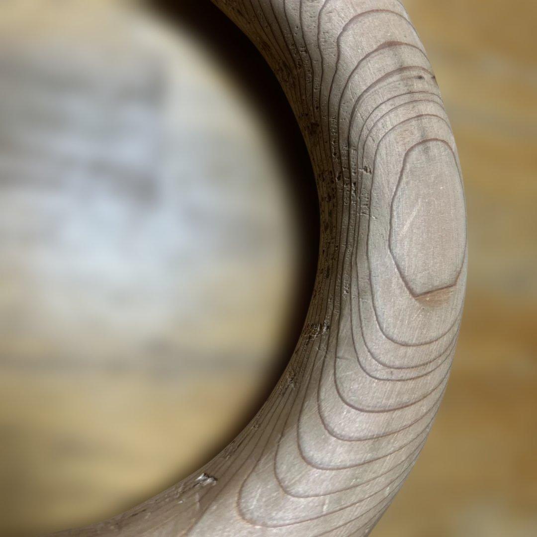 木製円形オブジェ