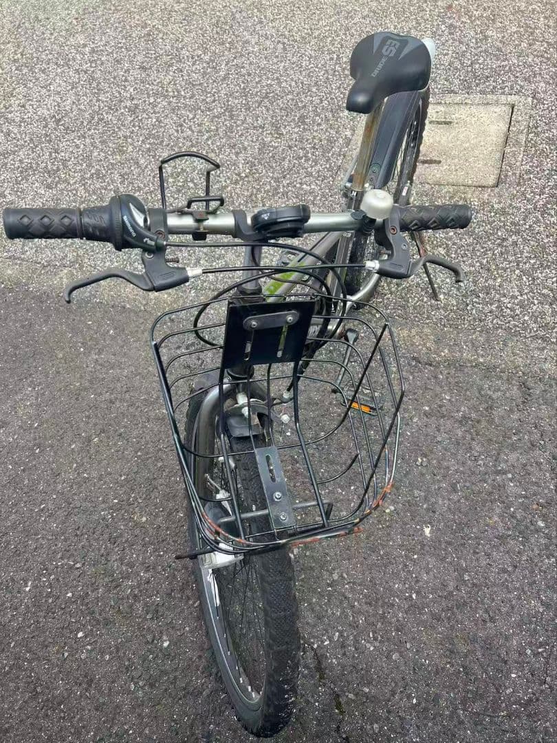 あさひ　ドライド24インチ　カラーシルバー　6段ギアスピードウォッチ付