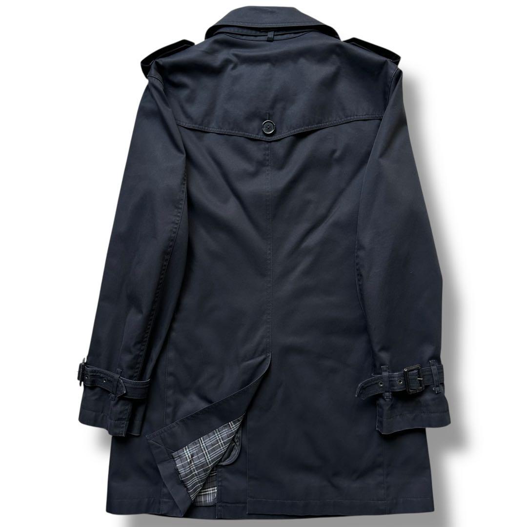 美品 バーバリーブラックレーベル トレンチコート キルティング ライナー L 黒