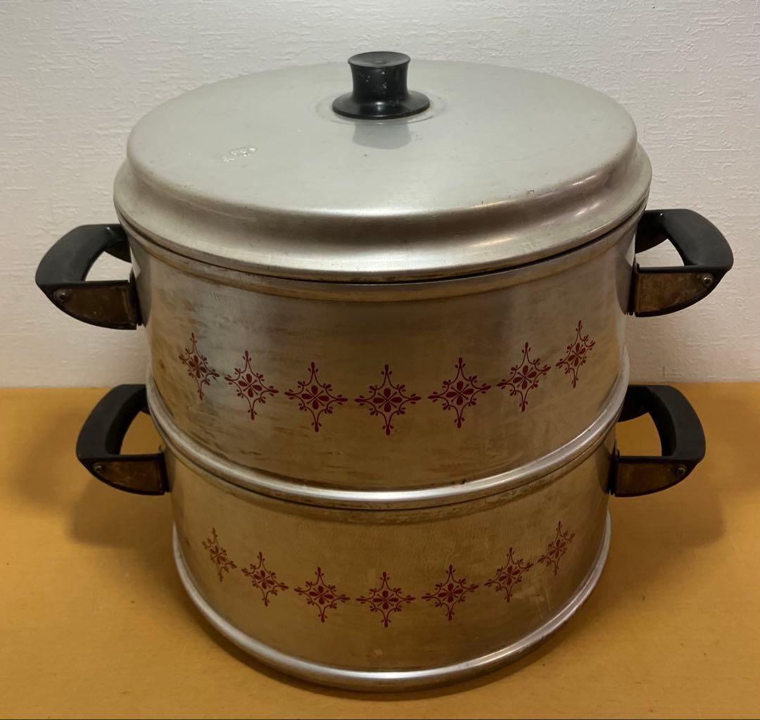 【アサヒセイロ】万能蒸器　30㎝　アルミ製　蒸し器