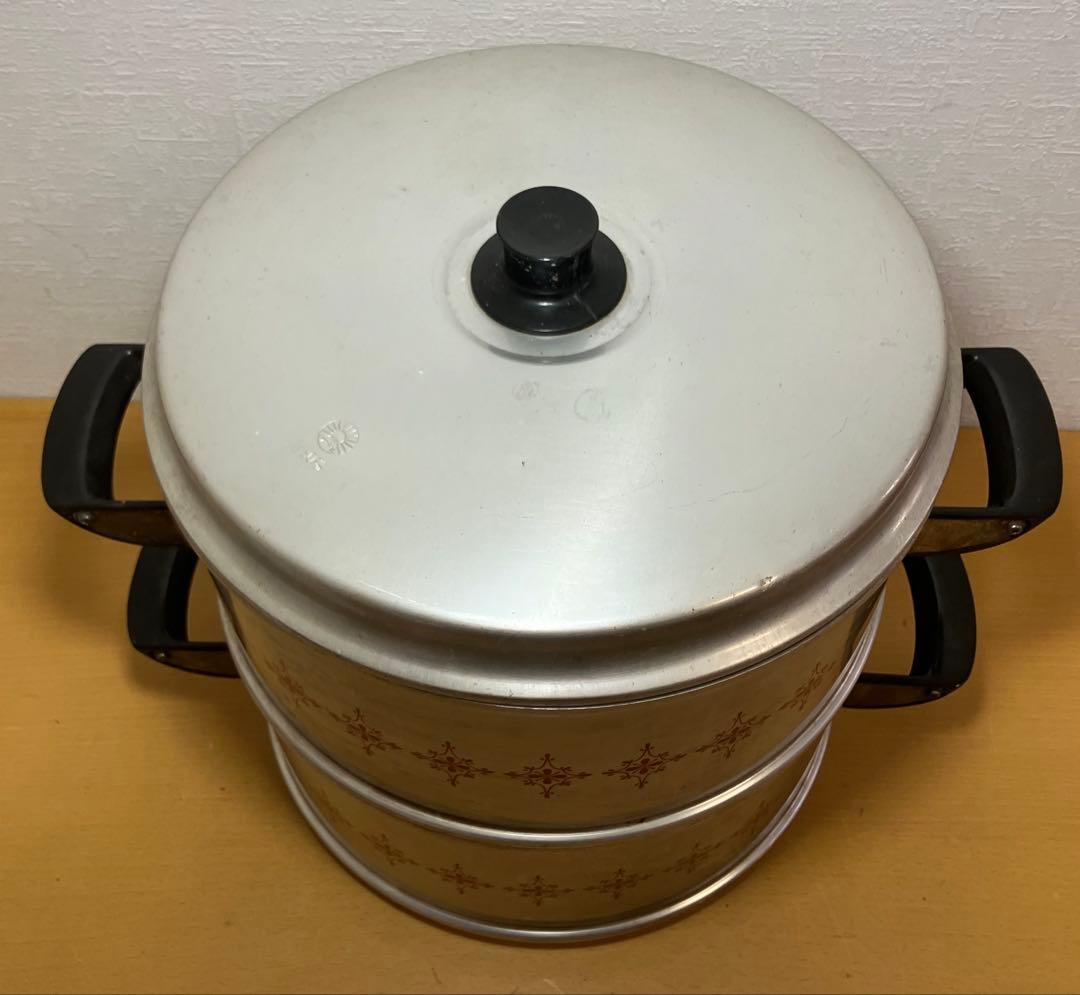 【アサヒセイロ】万能蒸器　30㎝　アルミ製　蒸し器