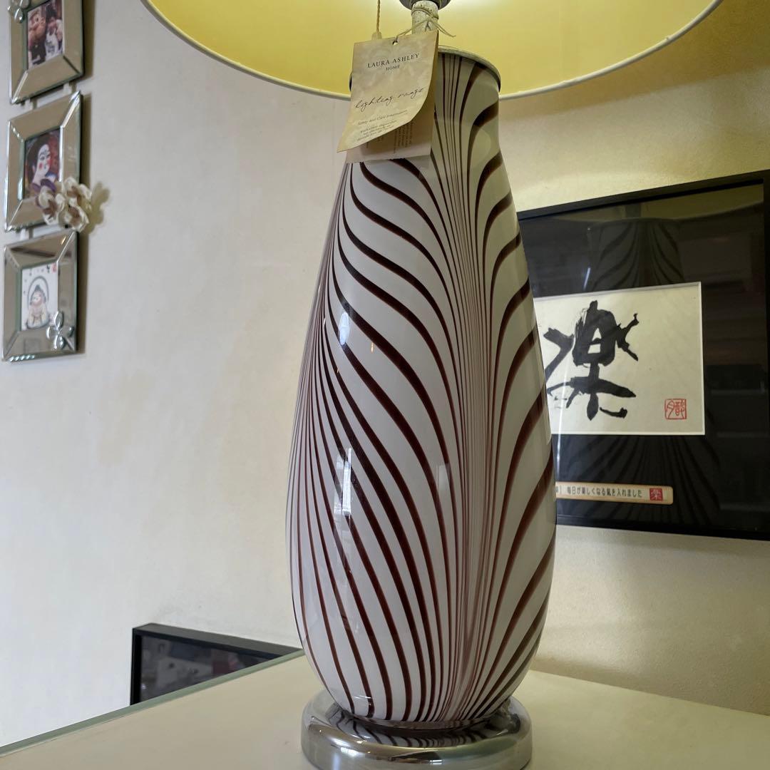 【未使用】ローラアシュレイ テーブルスタンド ペンダントライト　ランプ　ガラス