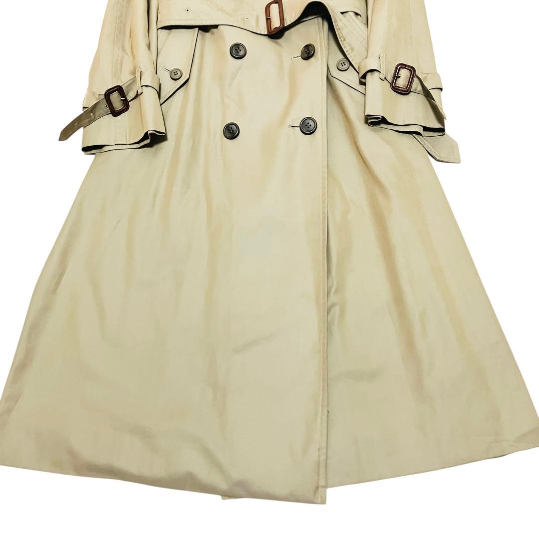 バーバリー トレンチコート ノバチェック 玉虫色 ベージュ マキシ丈　A-3