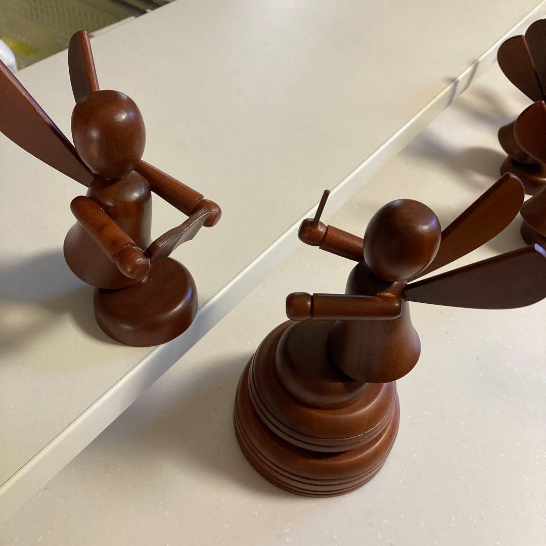 マエストロが回る天使のオーケストラ(オルゴール付き)☆NOEL 木製