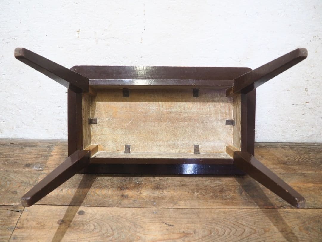 1104 ヴィンテージ　ナラのコーヒーテーブル　デスク　カフェ　レトロ　古家具