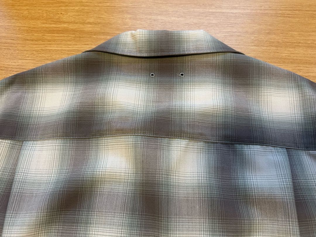 トップス HIGH-TWIST OMBRE CHECK SKIPPER SHIRT