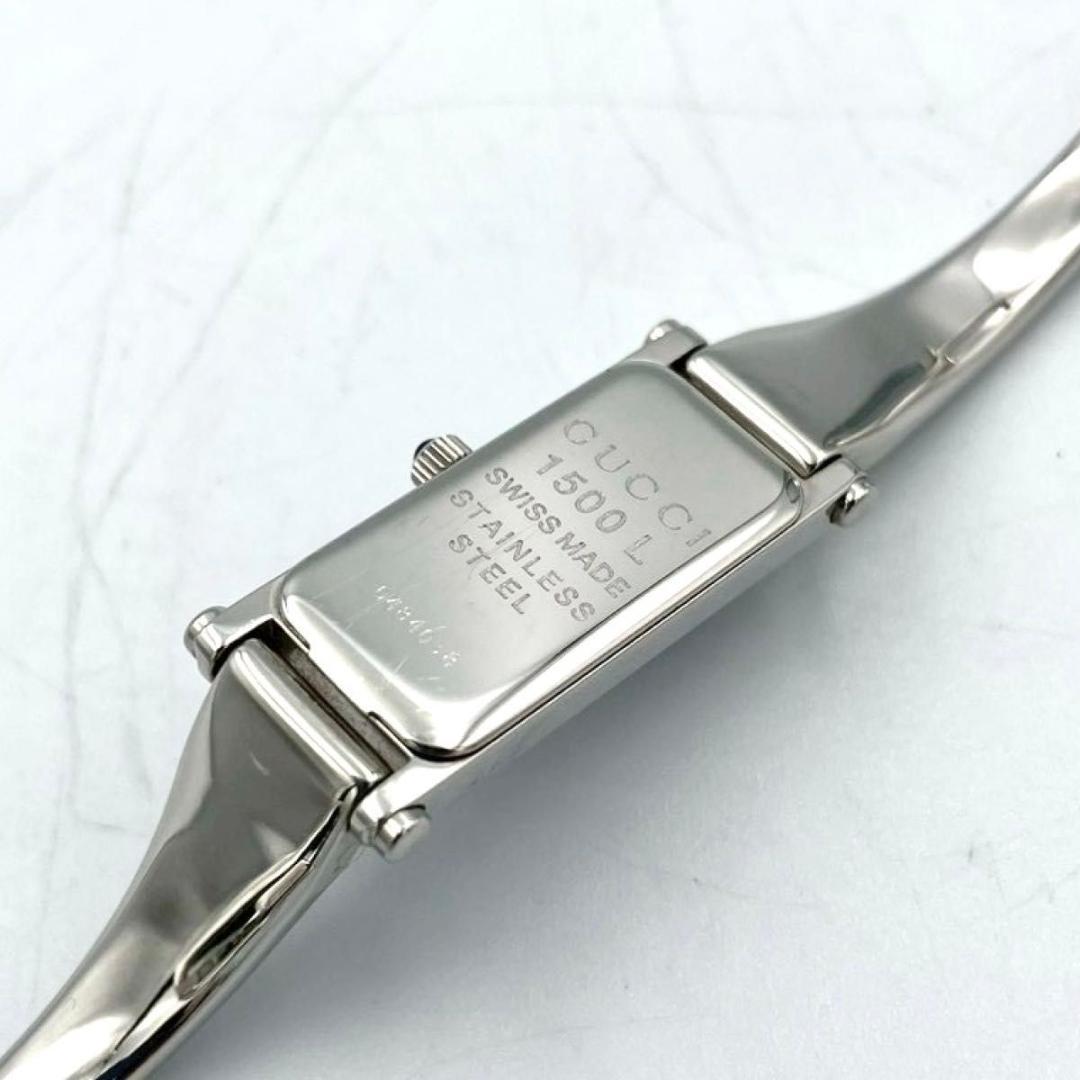 598 GUCCI グッチ 1500L 腕時計 クオーツ レクタンギュラー 稼働