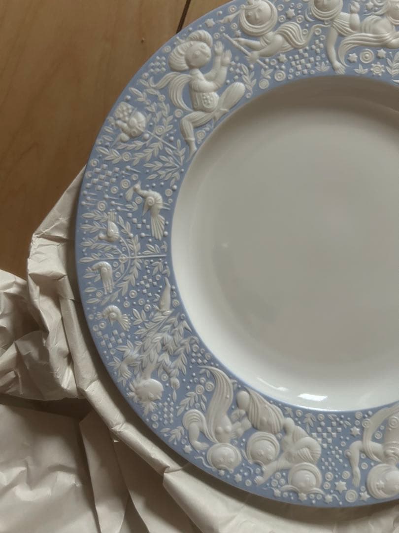 中古　美品　希少　ローゼンタール　魔笛　青　皿　二枚