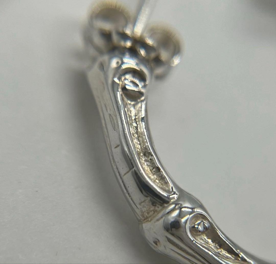 美品 ティファニー ピアスバンブー フープ シルバー 925 pagjgさん専用