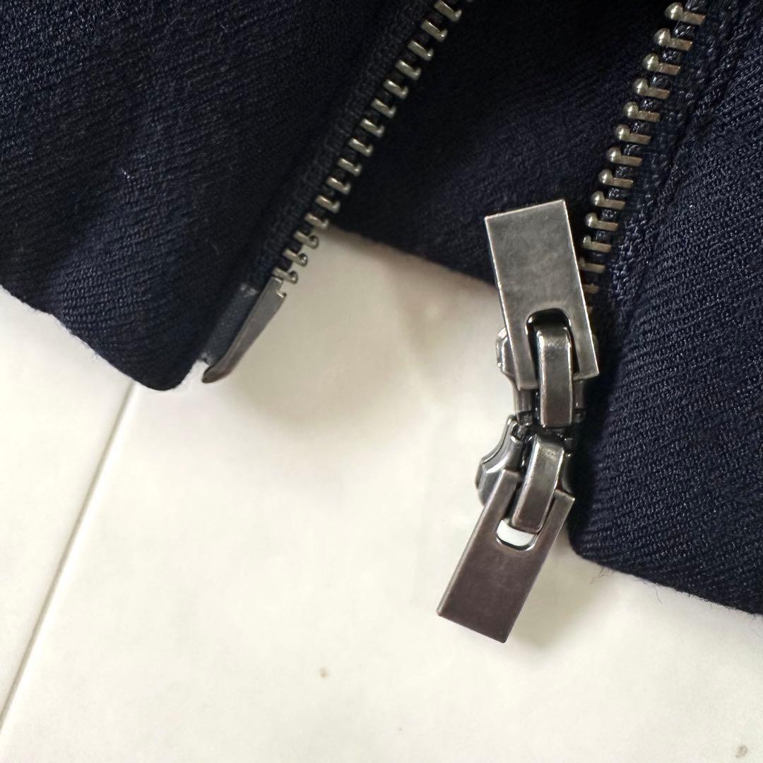 美品♪セオリーリュクス フード付き ダウンベスト ネイビー 濃紺 防寒 ウール