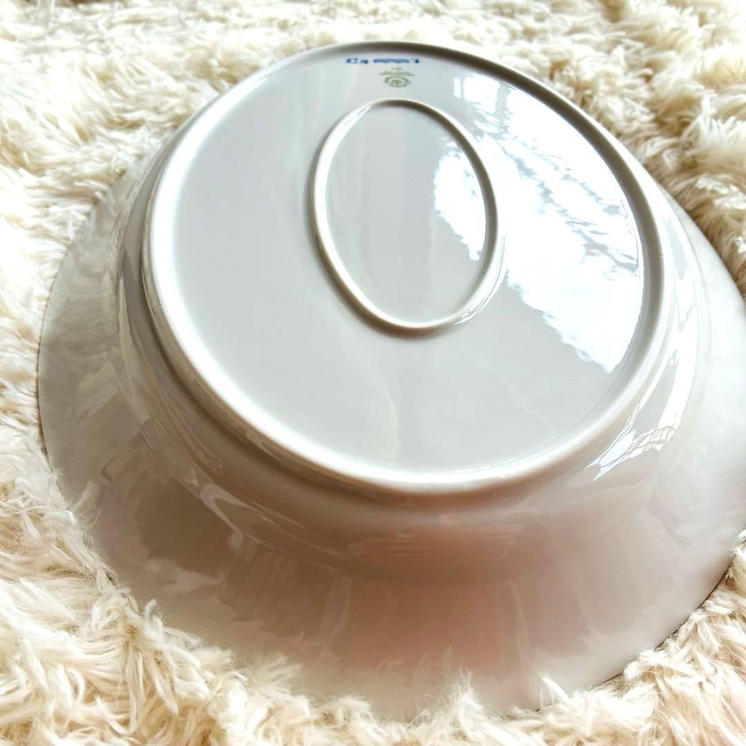 【新品】ブルーフルーテッド プレイン オーバルディッシュ 30.5cm