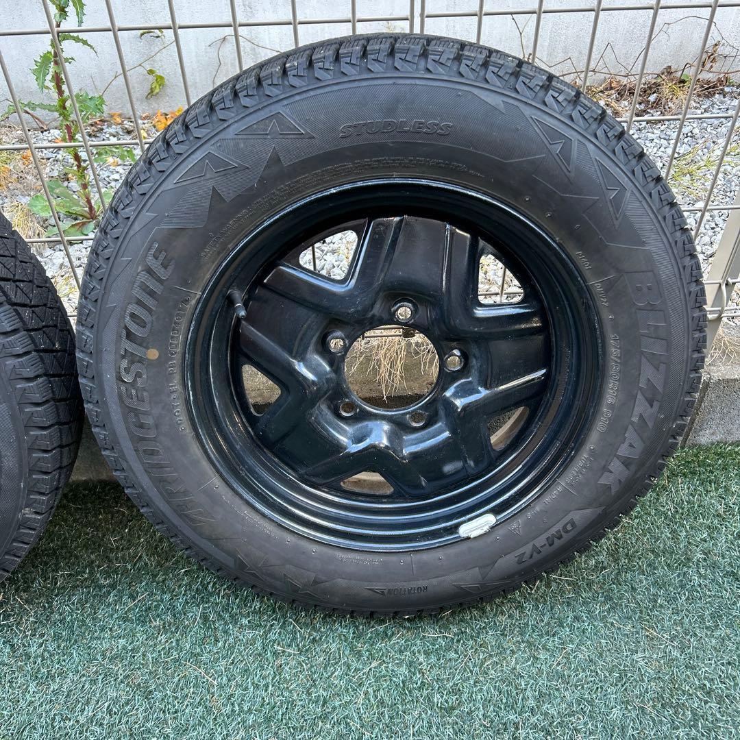 ブラック175/80R16・ジムニー用スタッドレスタイヤ4本セット・ブリヂストン