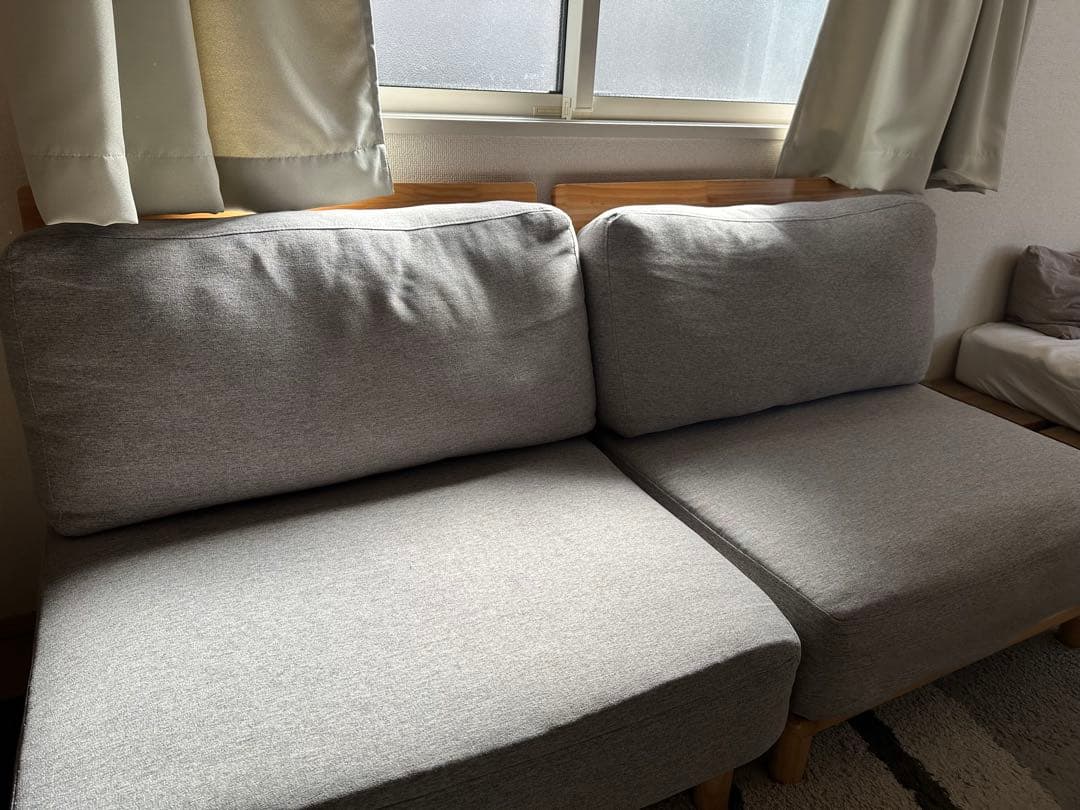 ファブリックローソファ　Ricordo グレー