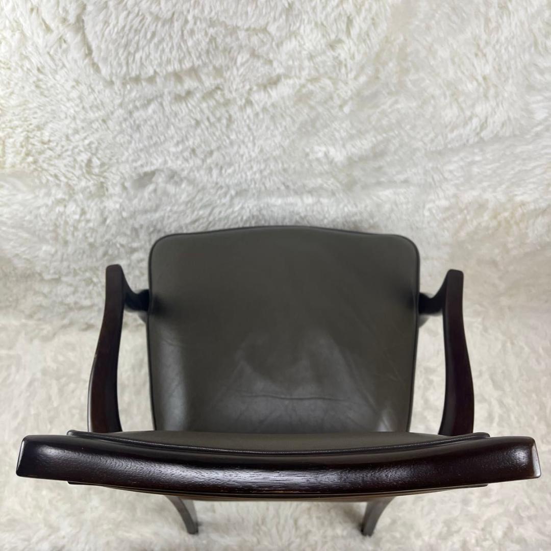 【ビンテージ】マルニ木工 maruni ベルサイユアームチェア 猫脚 鋲打ち