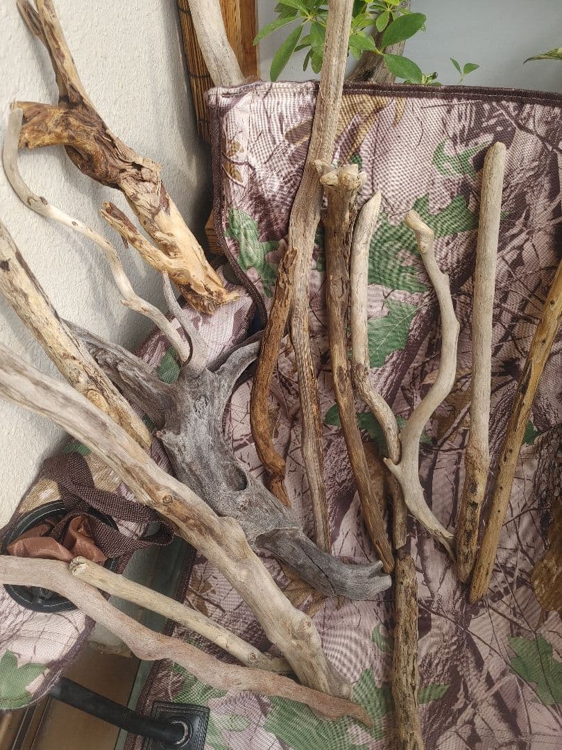 流木クリスマスツリー LEDライト付き