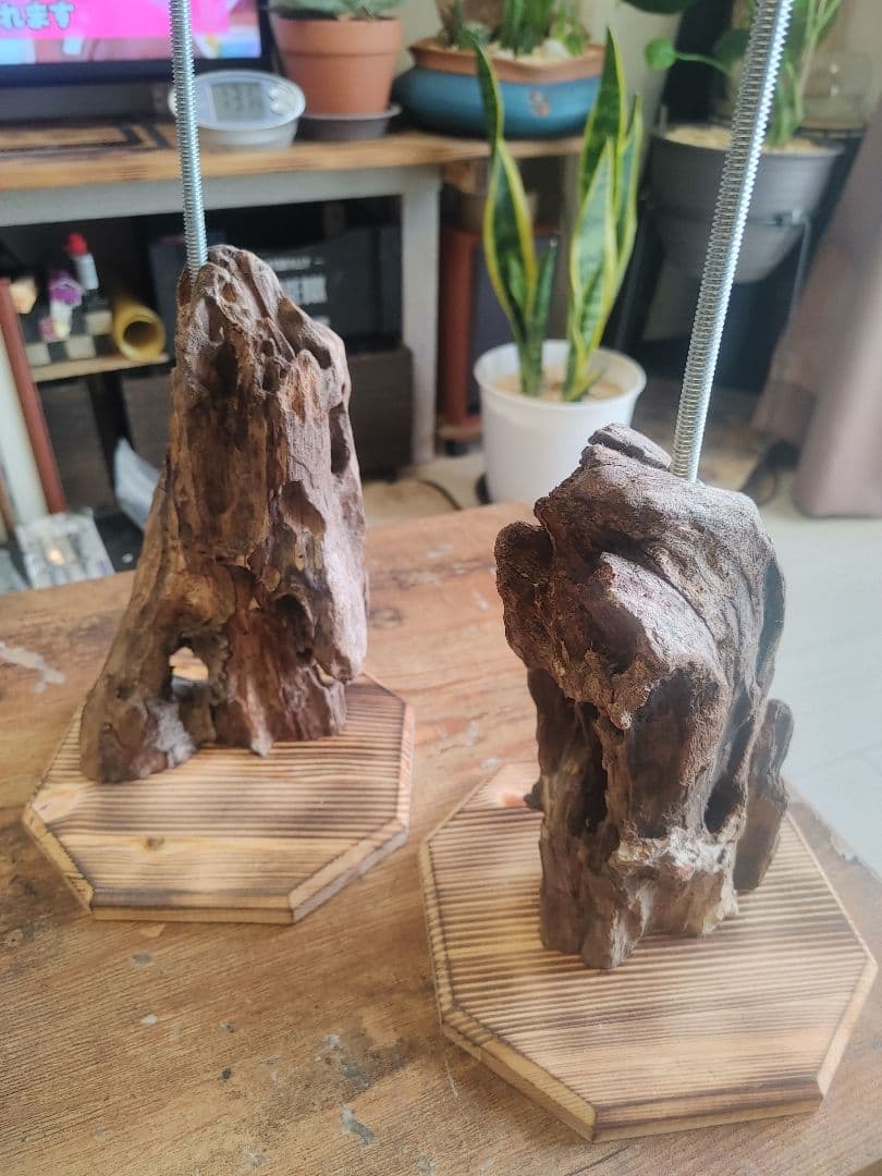 流木クリスマスツリー LEDライト付き