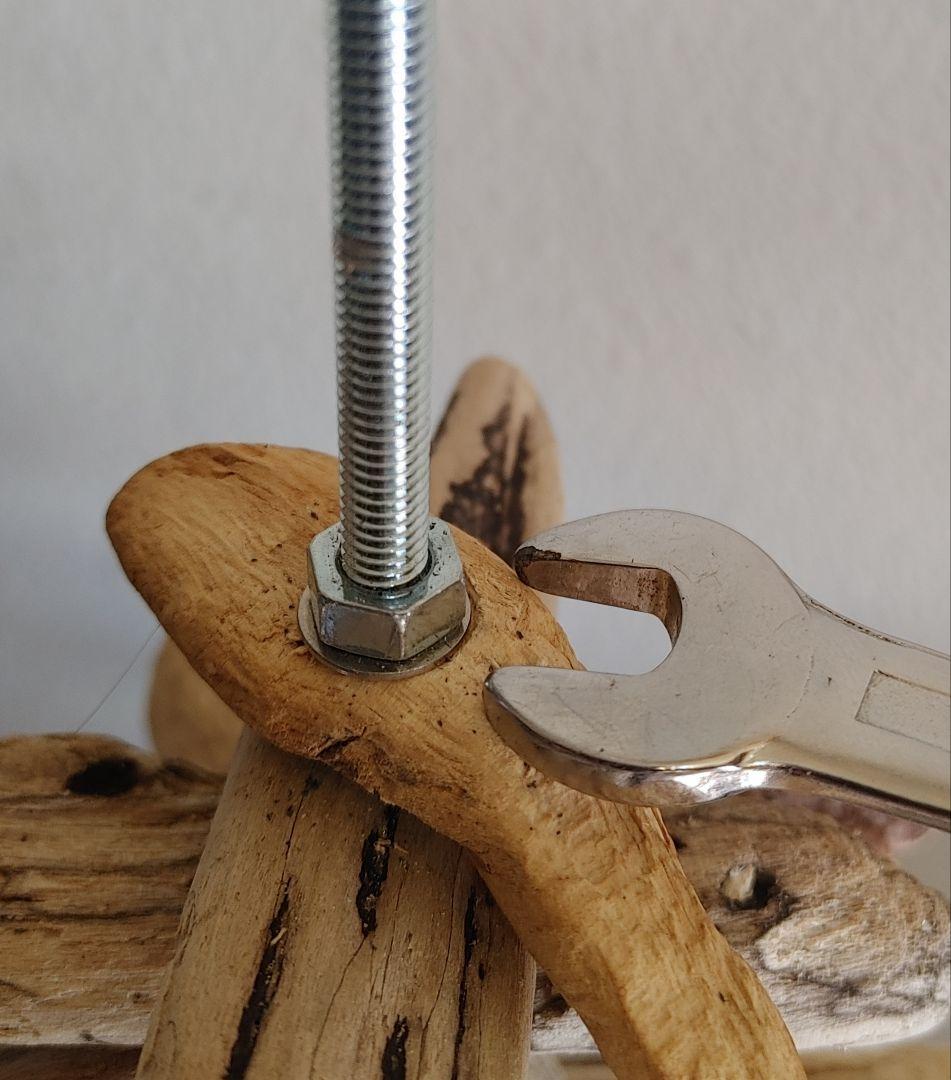 流木クリスマスツリー LEDライト付き