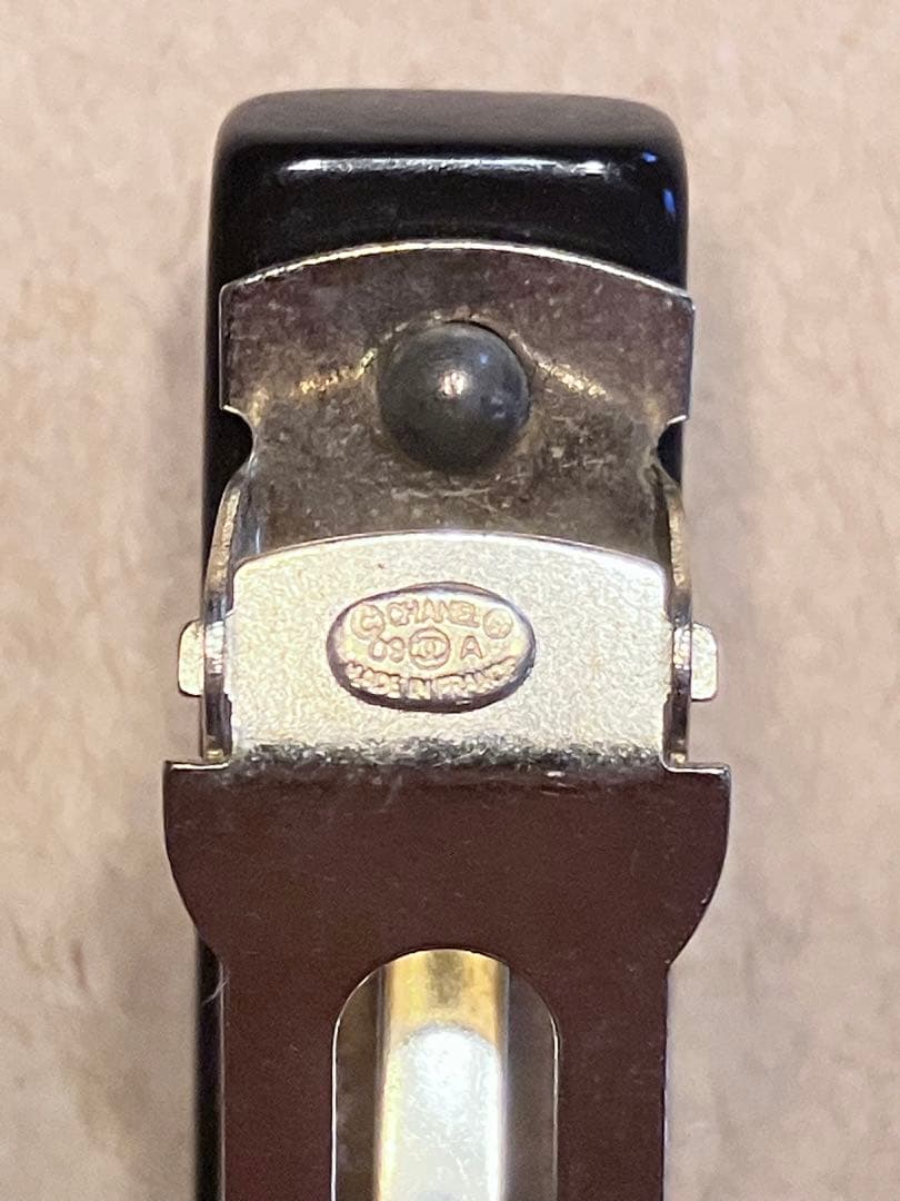 CHANEL:バレッタ　黒色　ココマーク