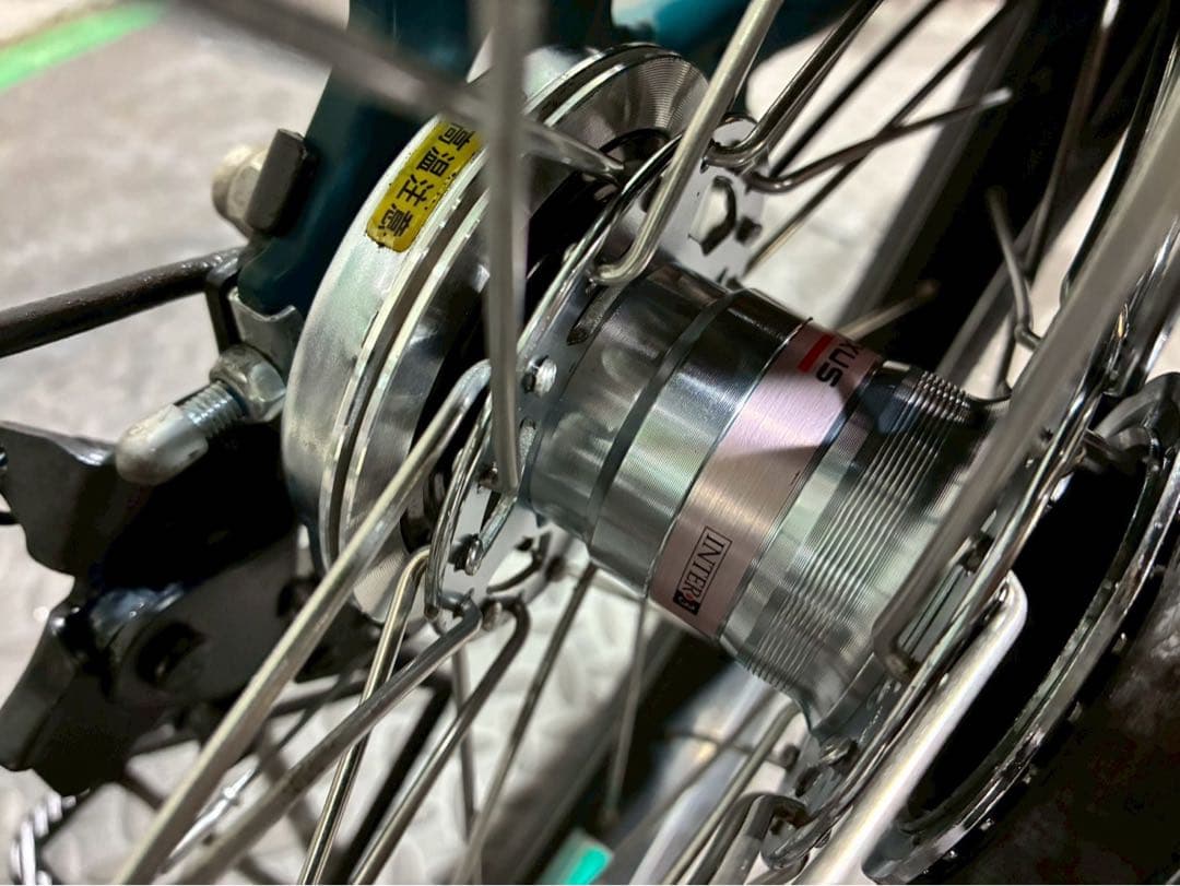 №8712 電動自転車 ブリヂストン ビッケ 24×20インチ✨レトロカラー✨