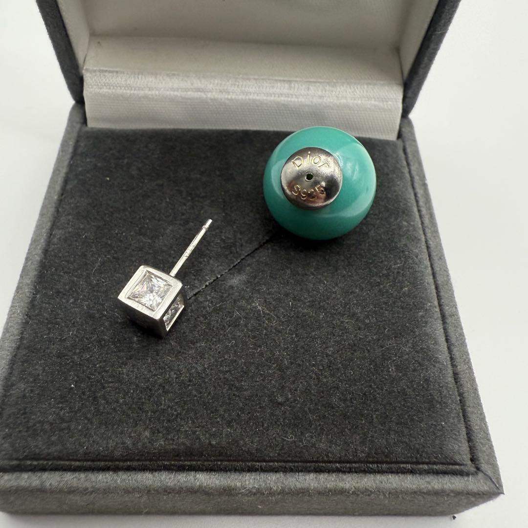美品✨ChristianDior トライバル ピアス ターコイズ シルバー