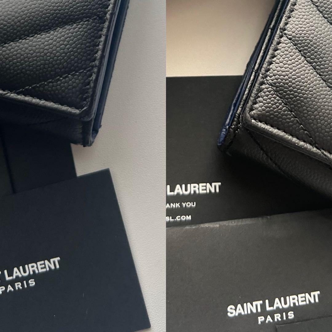 106 美品 SAINTLAURENT イヴサンローラン 3つ折り財布