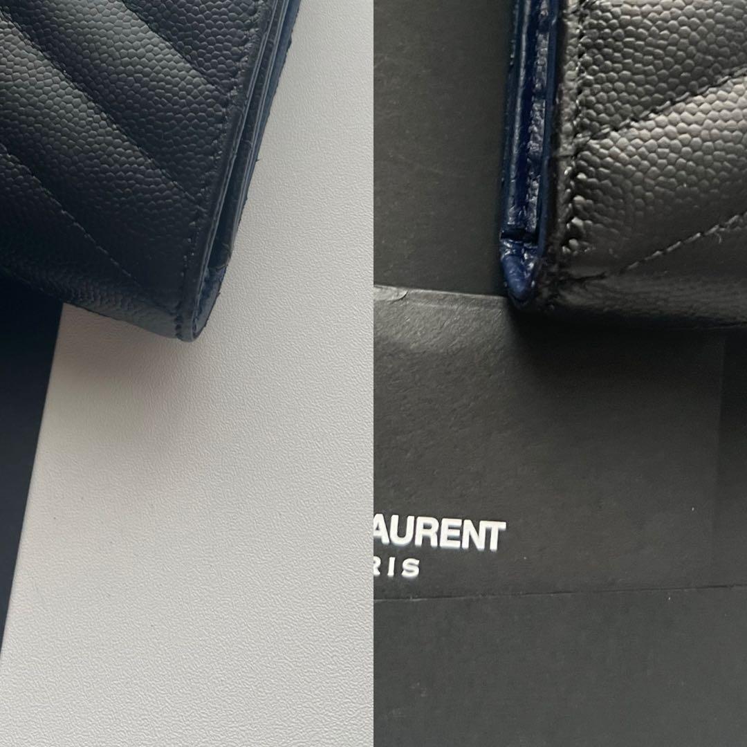 106 美品 SAINTLAURENT イヴサンローラン 3つ折り財布
