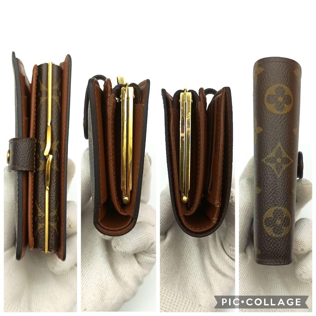【美品S】ルイ・ヴィトン　ポルトモネビエ・ヴィエノワ　モノグラム　がま口財布