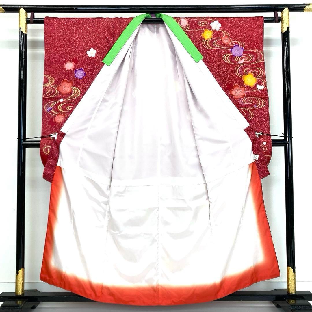 【着物と帯 時流】O24165s◇七五三 7才女の子着物・長襦袢セット◇正絹