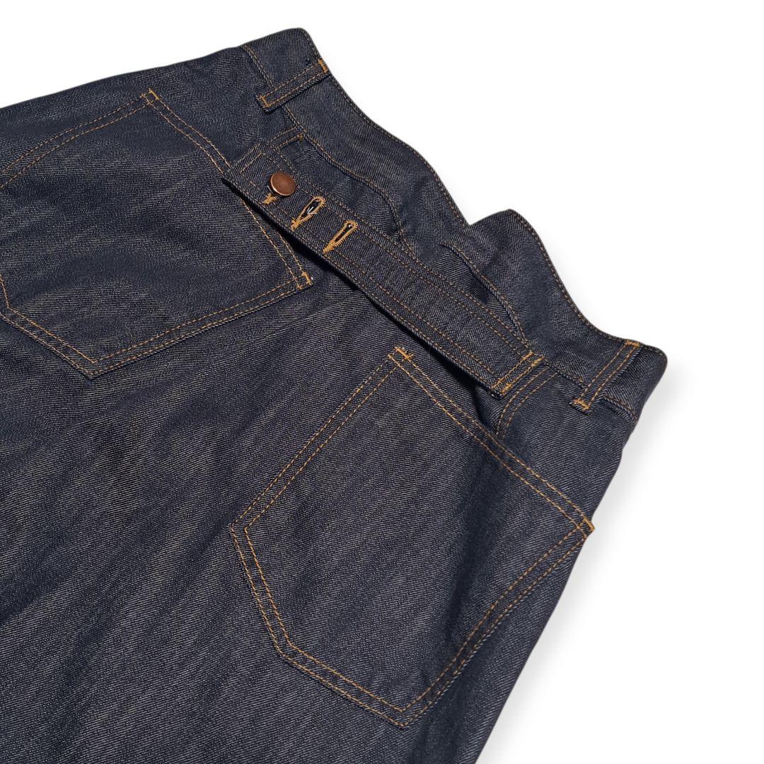 美品 marjour TUCK DENIM タックデニムパンツ 濃紺 ワイド M