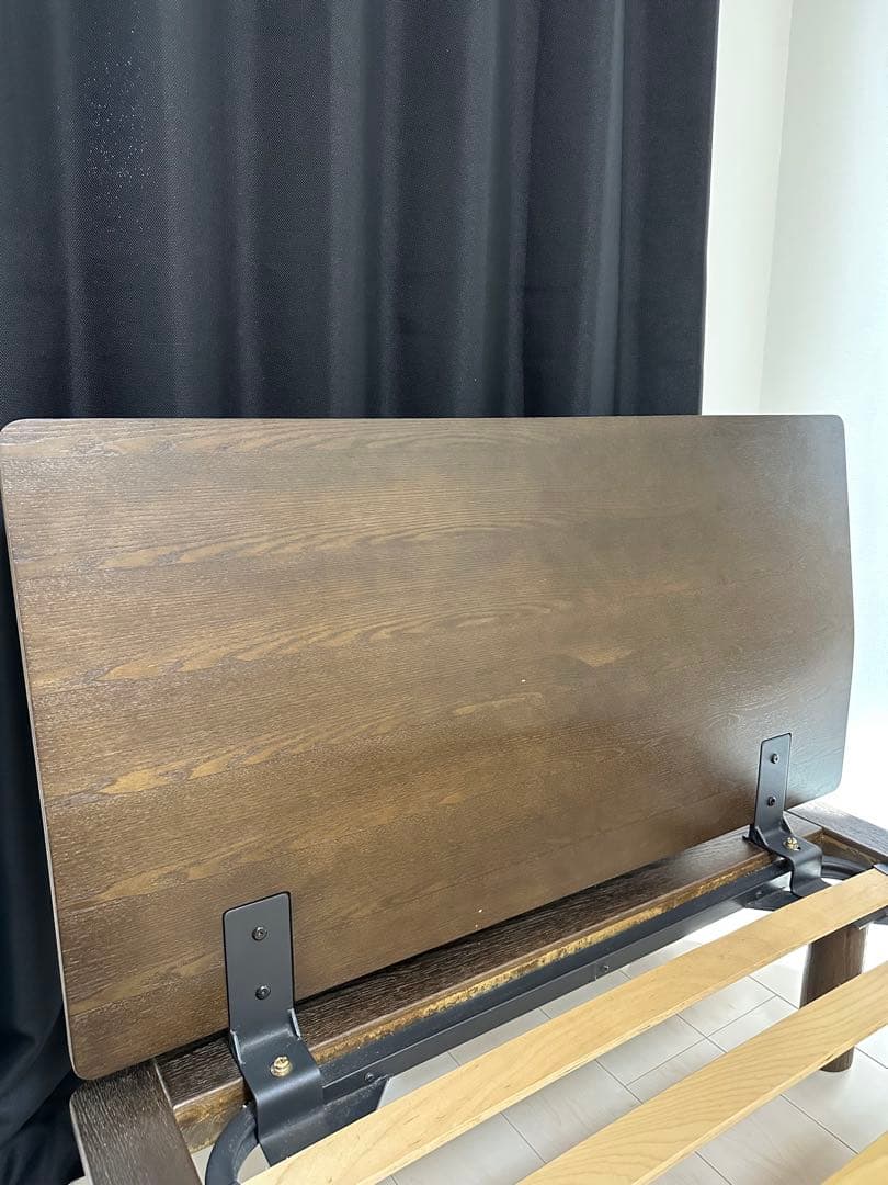 MUJI 無印　ベッドフレーム　シングル　ヘッドボード・脚付き