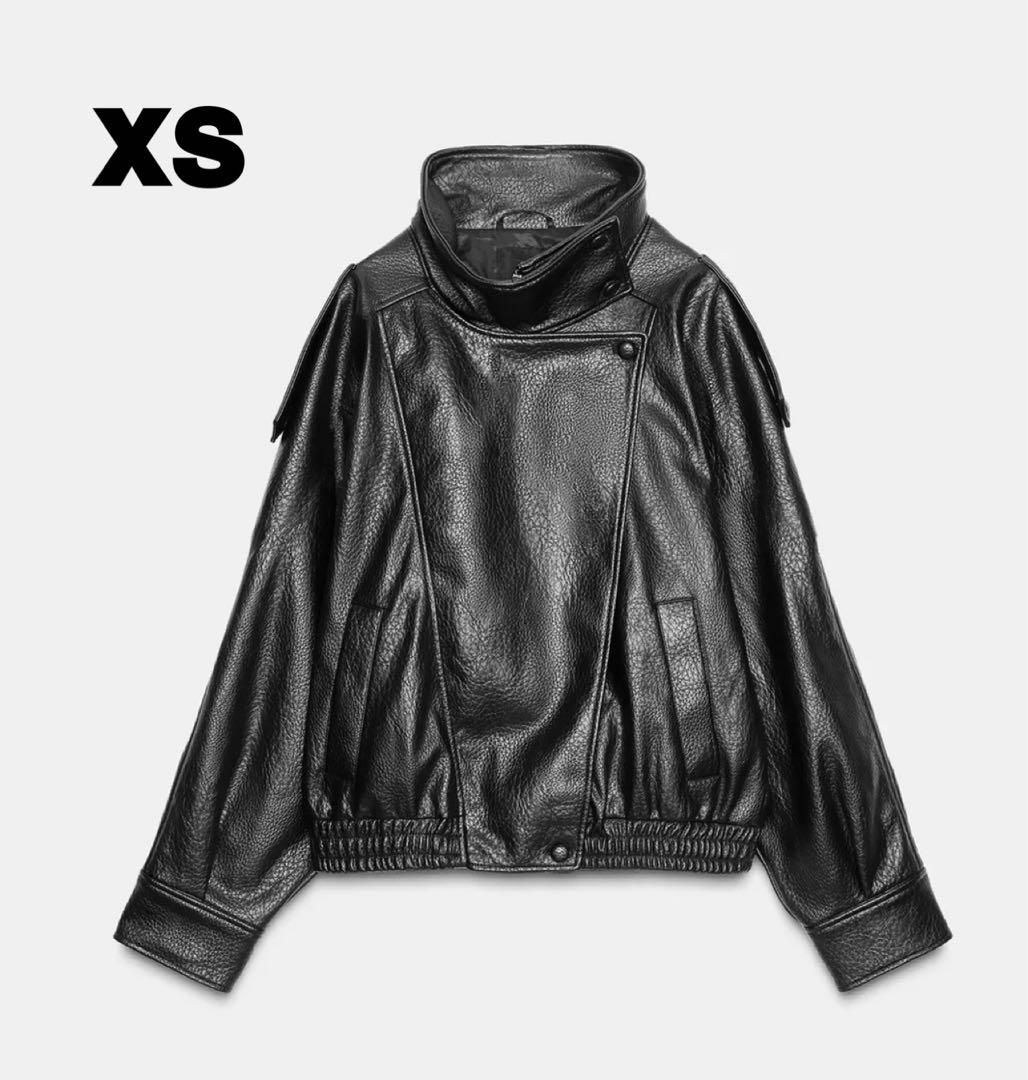 完売品ZARA フェイクレザージャケット　xsサイズ