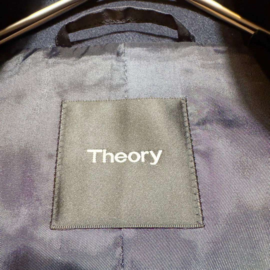 パンキー様極美品 Theory セオリー カシミヤ混 スタンドカラーコートBEL