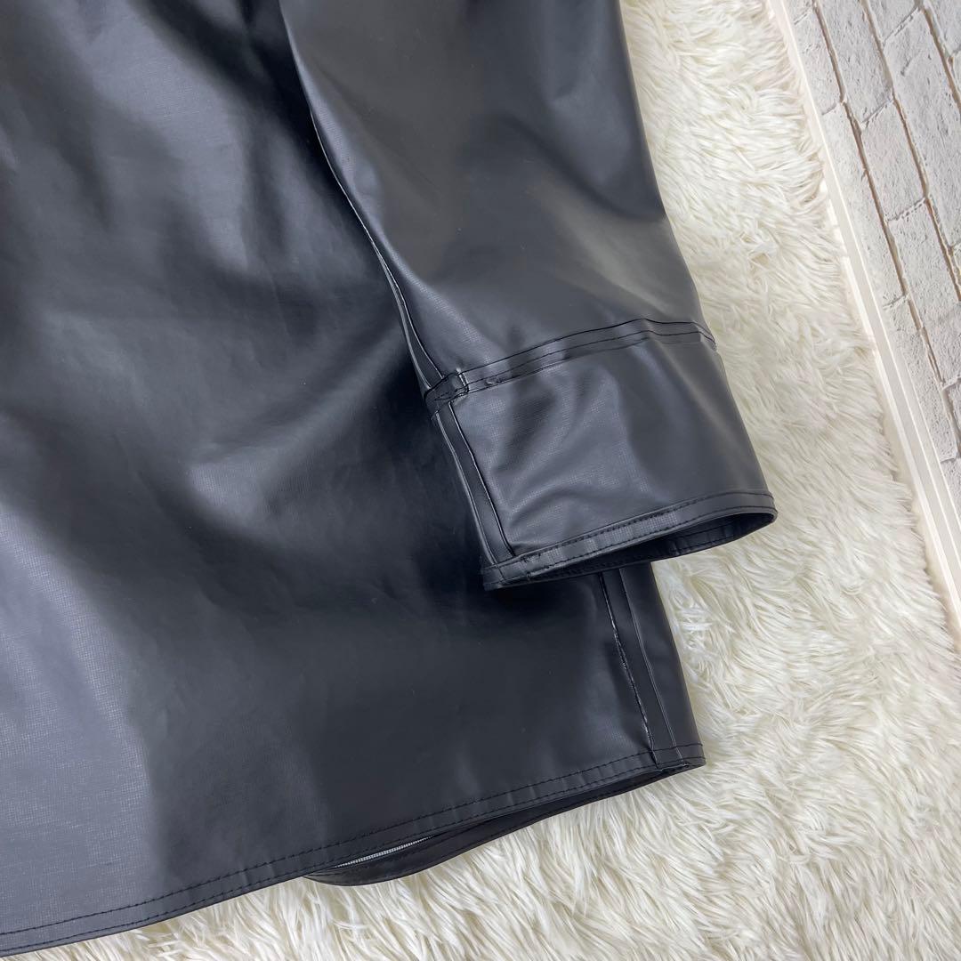 Carhartt メンズ ミッドウェイト 防水 レインストームコート L 黒