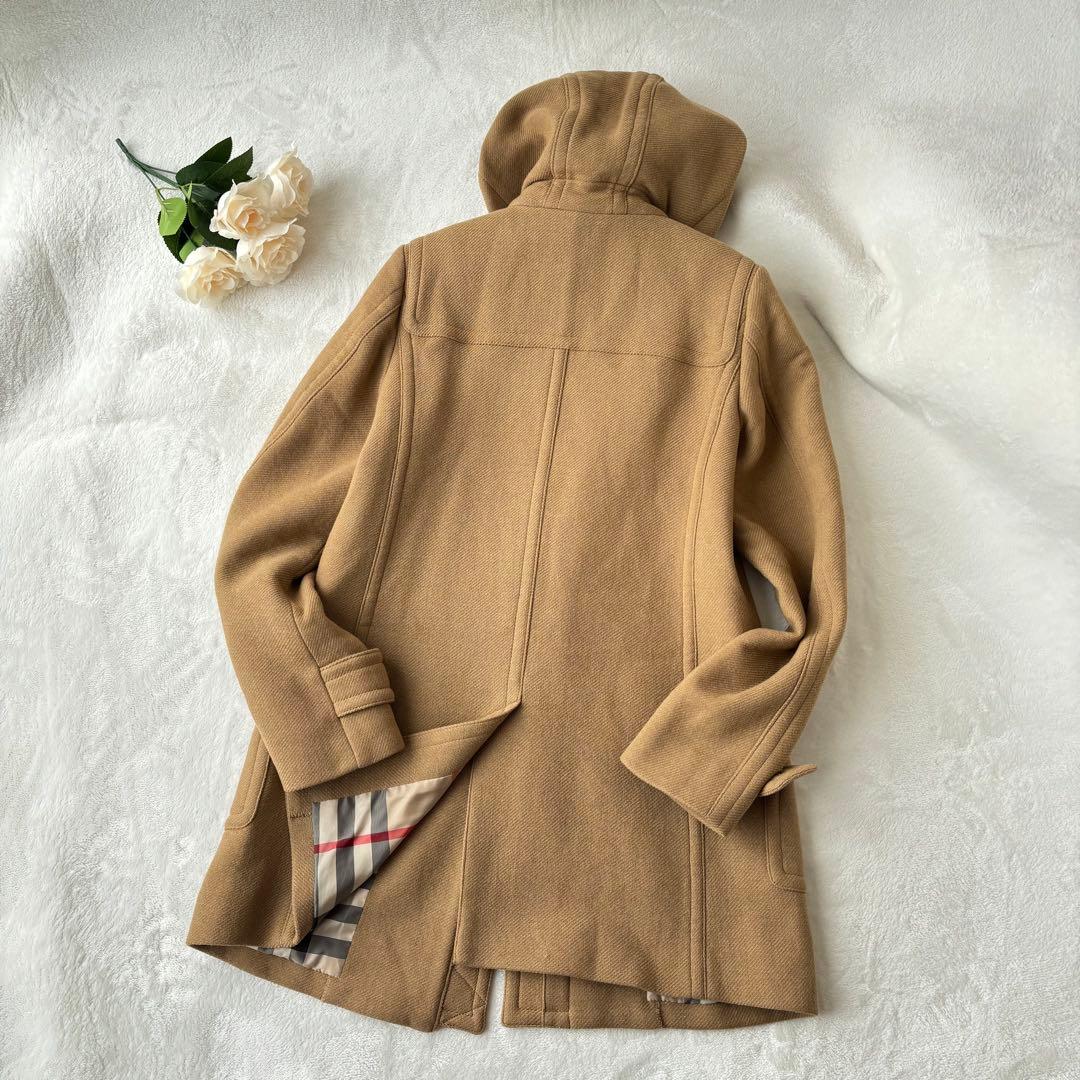 極美品✨バーバリーロンドン　メガチェック　ダッフルコート　キャメル　38 M