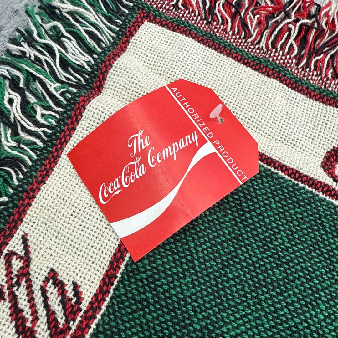 デッドストック　コカコーラ　マルチカバー　ソファカバー　ラグ　175x123