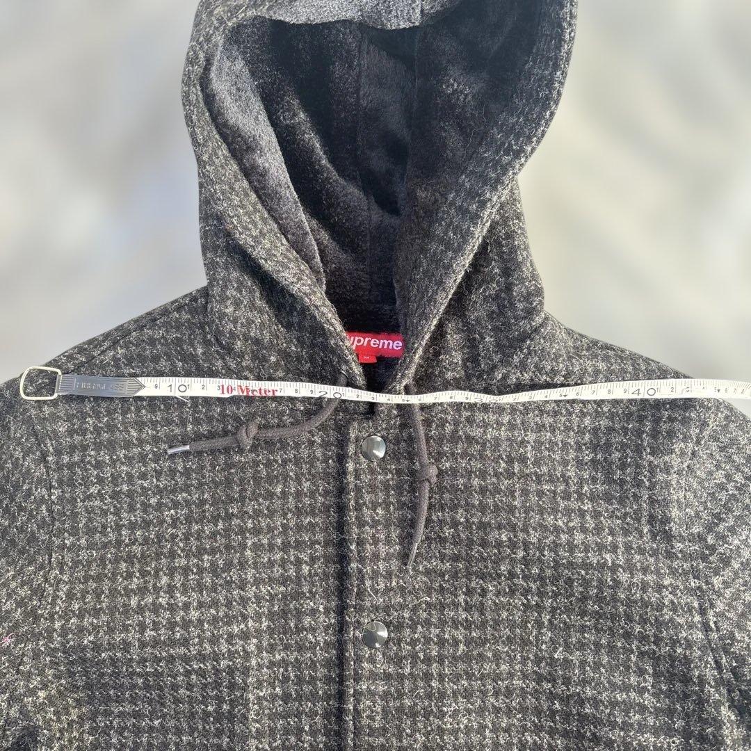 シュプリーム　ハリスツイード　ブラック　コーチジャケット　ブルゾン　パーカー