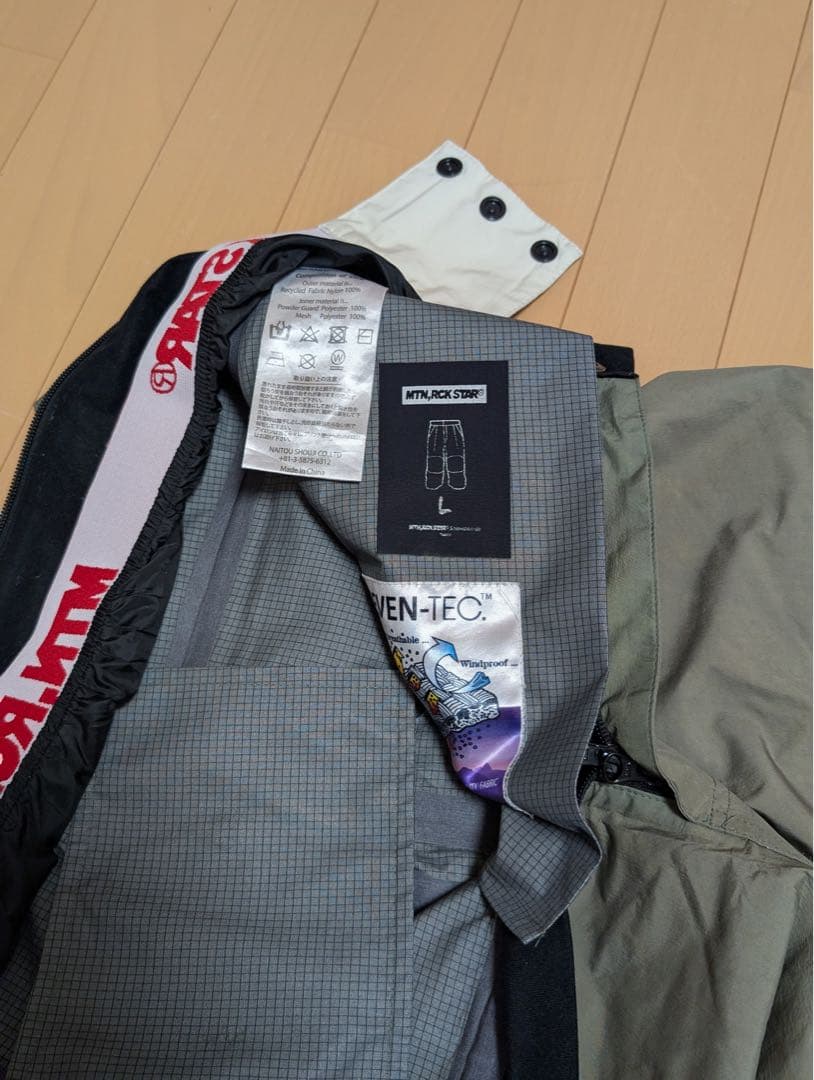 マウンテンロックスター　24-25 パラシュートパンツ　Lサイズ