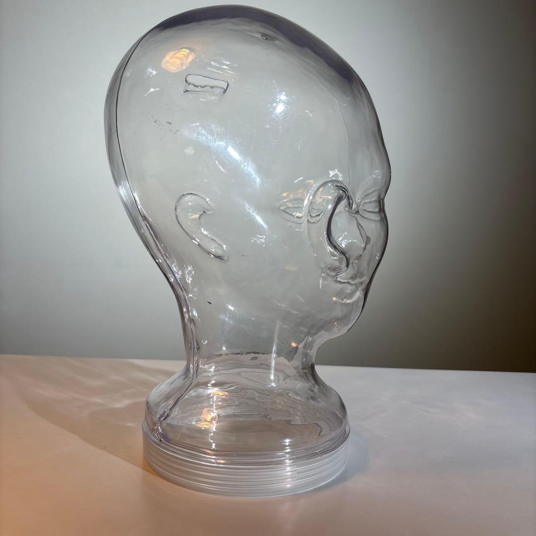 クリアな頭部のマネキン型貯金箱 ポストモダン スペースエイジ ヴィンテージ